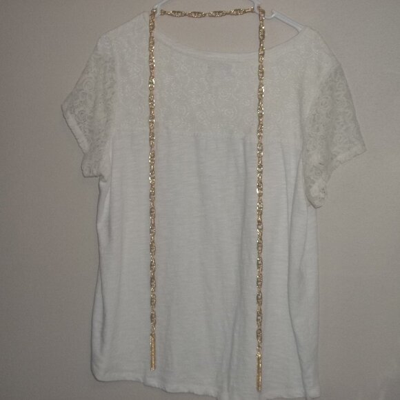 Gold Earrings and Necklace Scarf Costume Fashion Jewelry Tassel Set Lot C720 - Picture 4 of 5